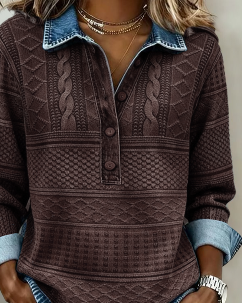 Susannah | Half-Button Collared Sweatshirt — Eleanor Mayfair (4)