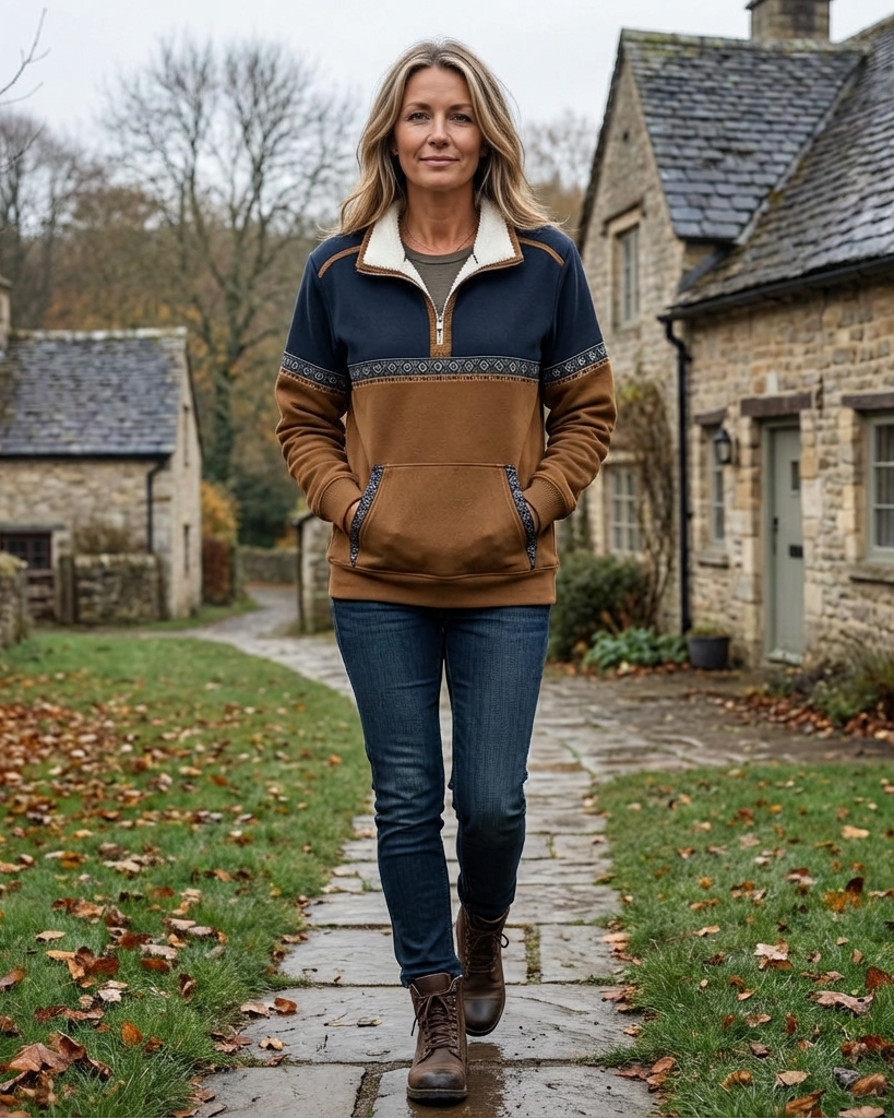Matilda | Cosy Half-Zip Knit — Eleanor Mayfair (3)