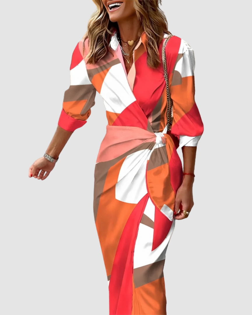 Carlotta | Elegant Striped Dress — Eleanor Mayfair (5)