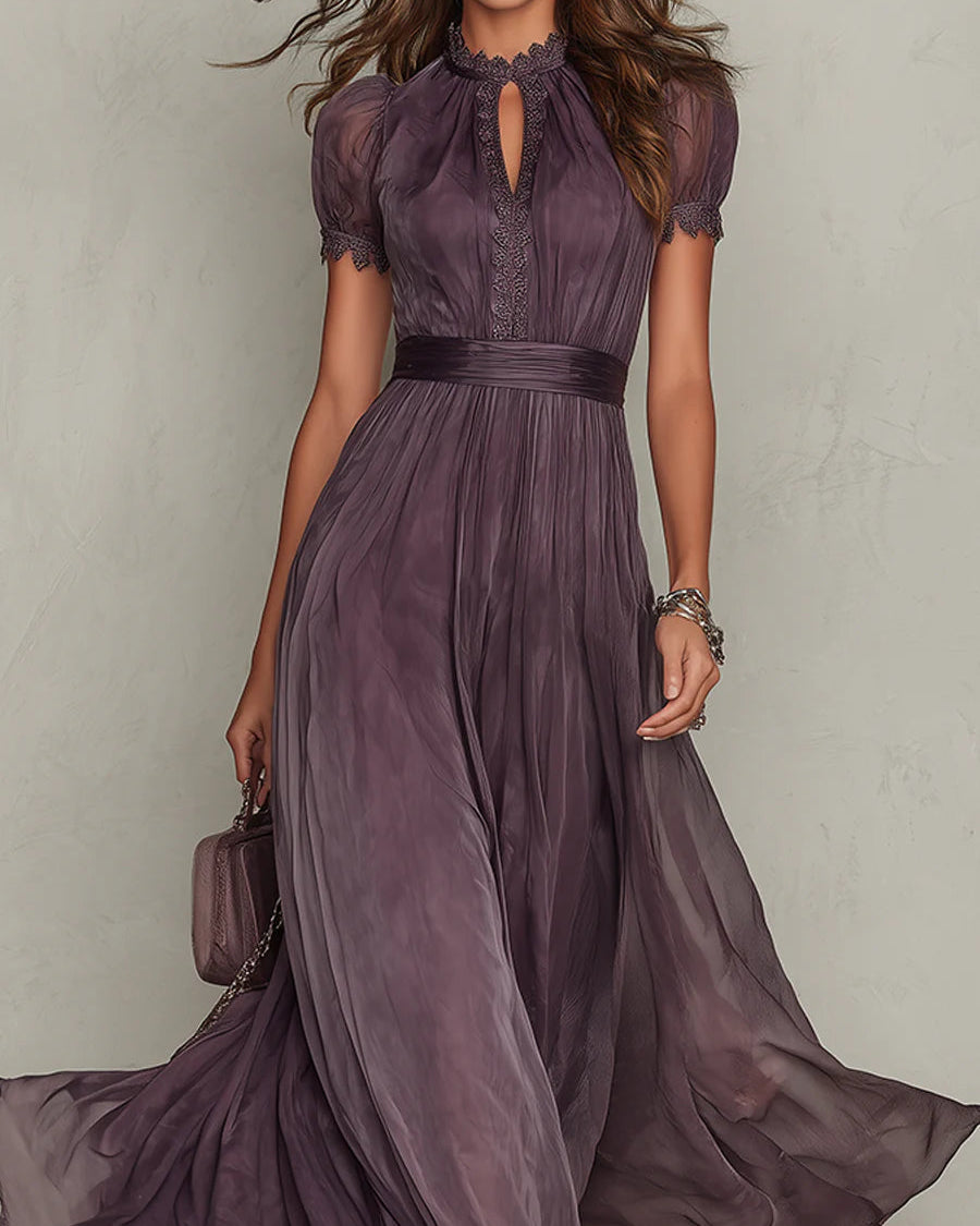 Ariadne | Vintage Chiffon Maxi Dress — Eleanor Mayfair (4)