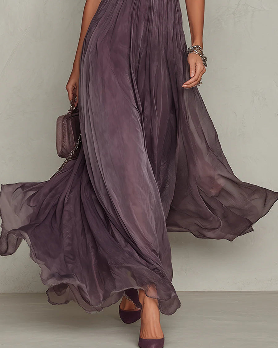 Ariadne | Vintage Chiffon Maxi Dress — Eleanor Mayfair (5)