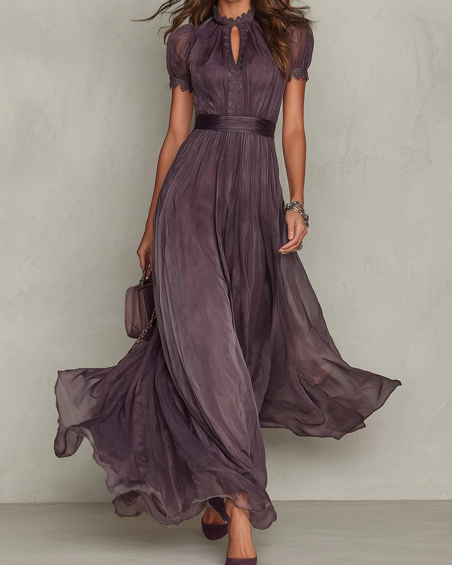 Ariadne | Vintage Chiffon Maxi Dress — Eleanor Mayfair (1)