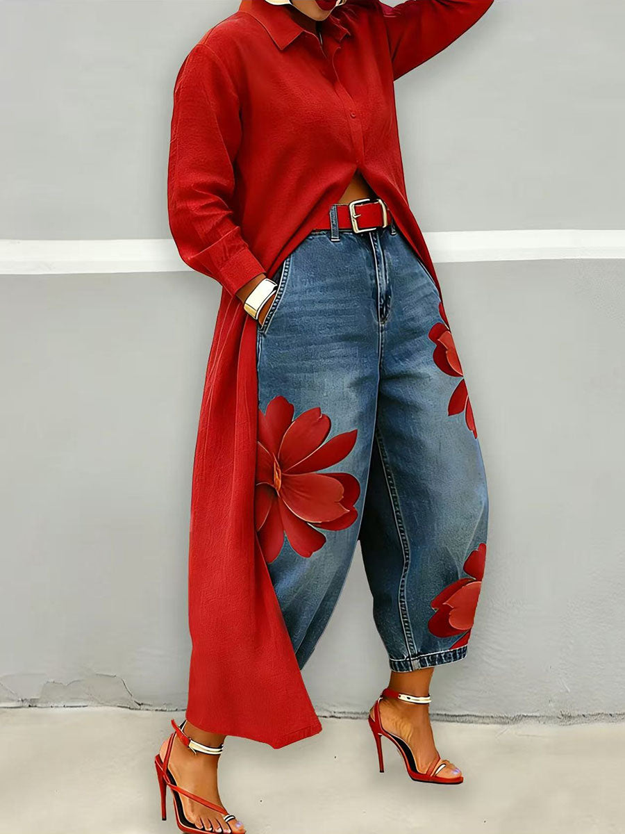 Sidonie | Elegant Floral Trousers — Eleanor Mayfair (3)