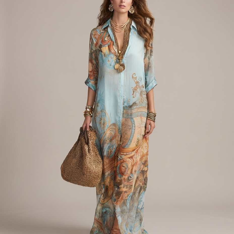 Penelope | Flowing Shirt Dress - Eleanor Mayfair studio