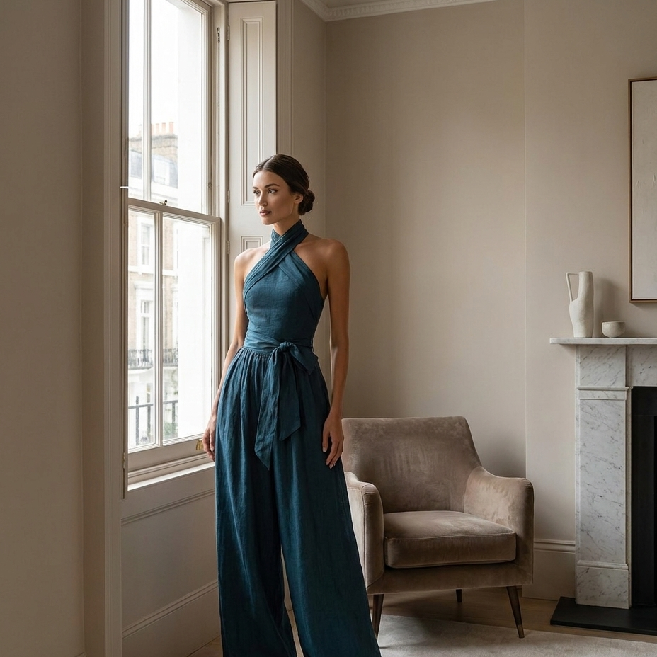 Seraphina | Chic Wide Leg Jumpsuit - Eleanor Mayfair