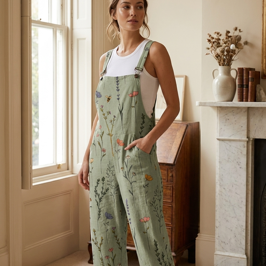 Wren | Printed Wide Leg Jumpsuit - Eleanor Mayfair