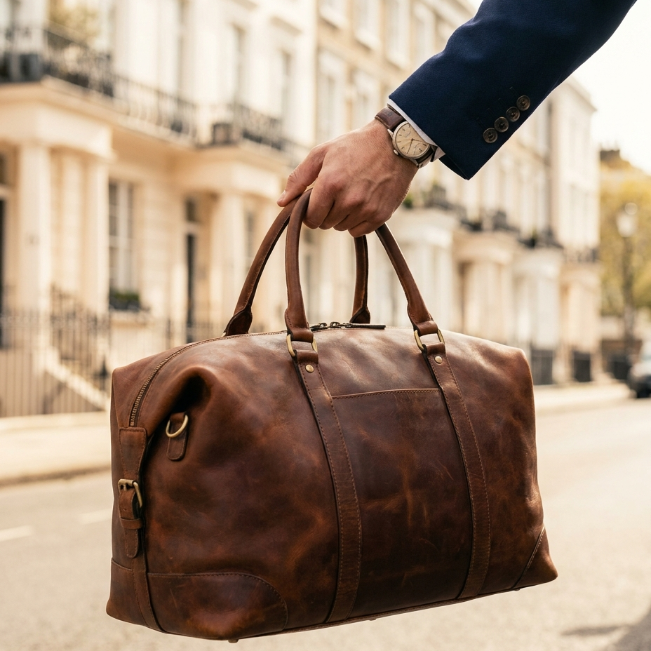 George Leather Holdall Bag
