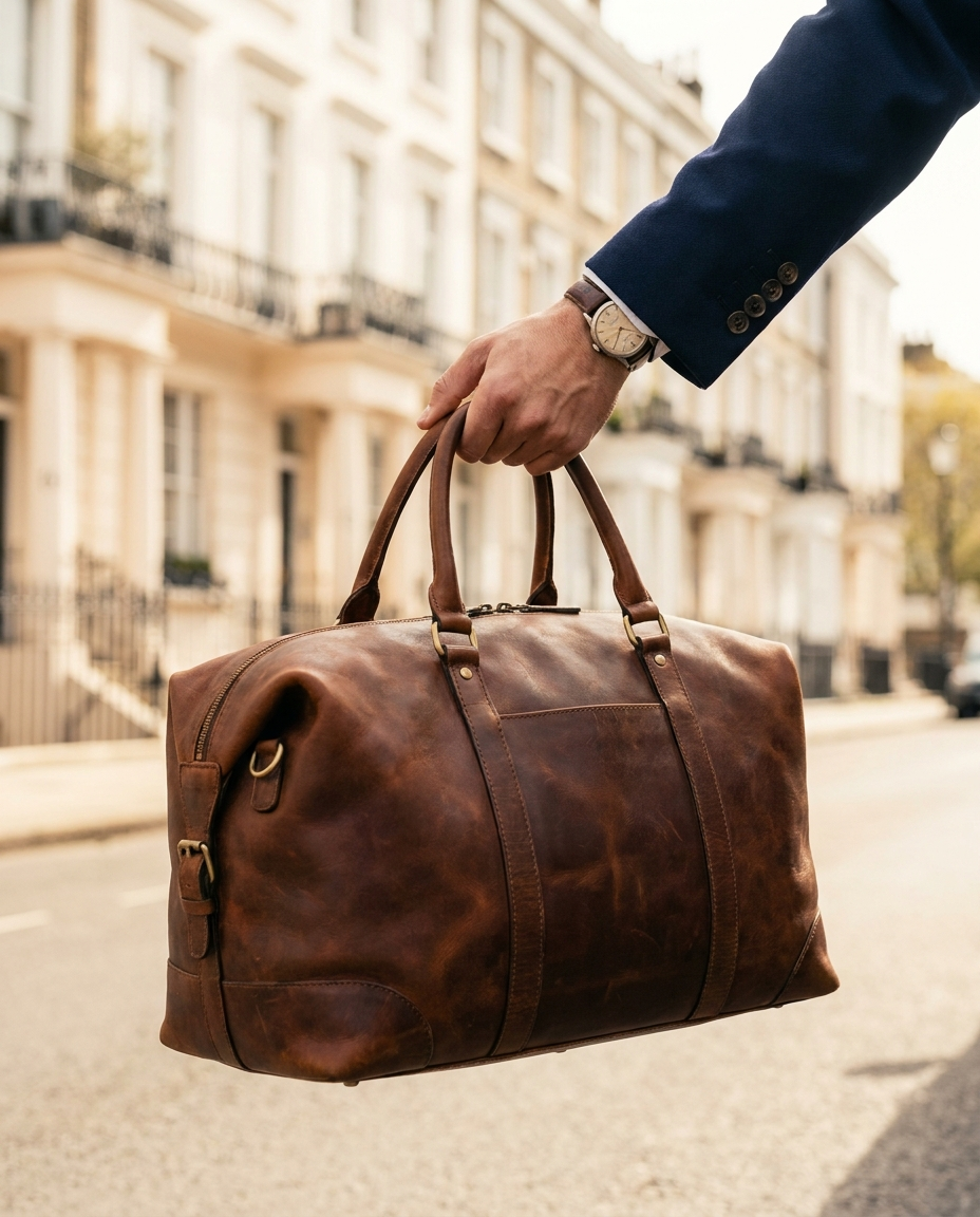 George Leather Holdall Bag