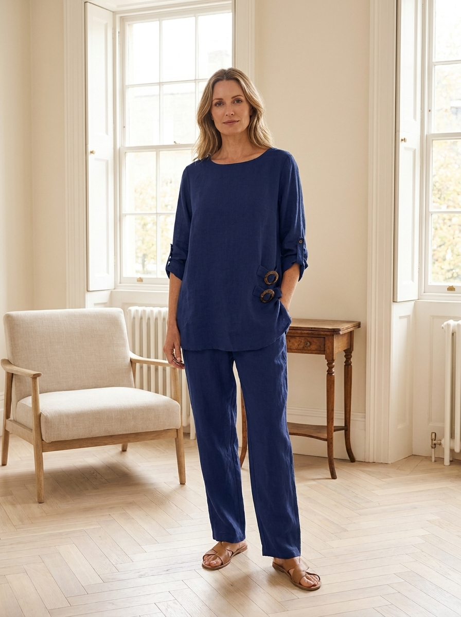 Emmeline | Relaxed Linen Set — Eleanor Mayfair