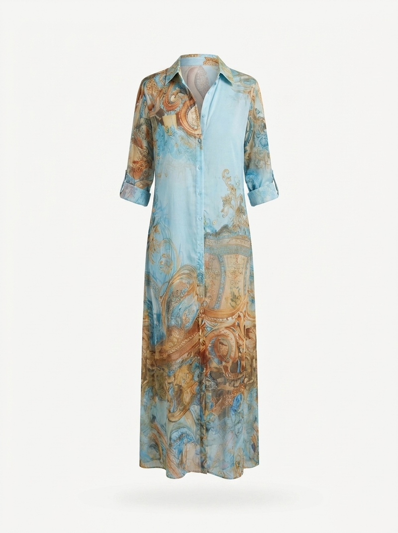 Penelope | Flowing Shirt Dress - product photo