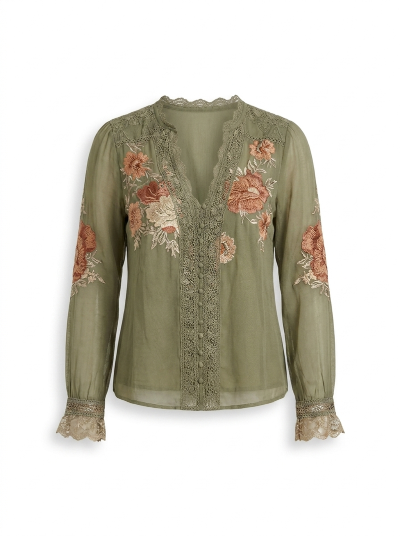 Verity | Floral Pattern Blouse - product photo