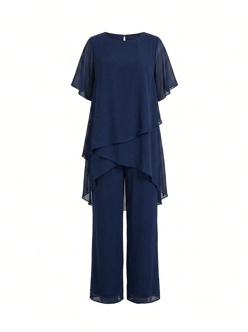 Shona | Draped Palazzo Suit - product photo