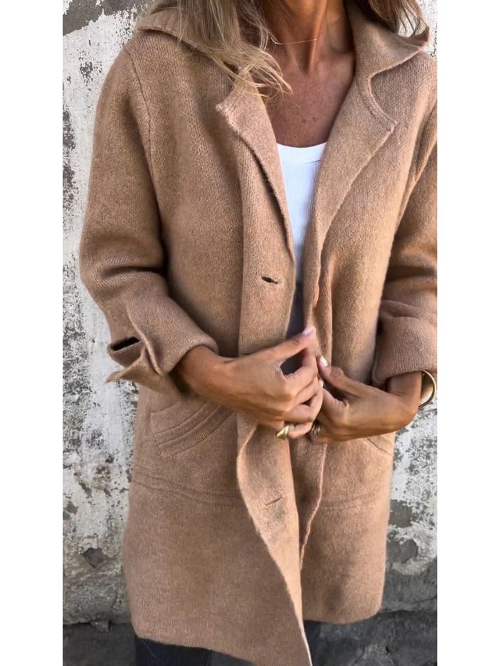 Elspeth | Button Front Lapel Coat — Eleanor Mayfair (5)