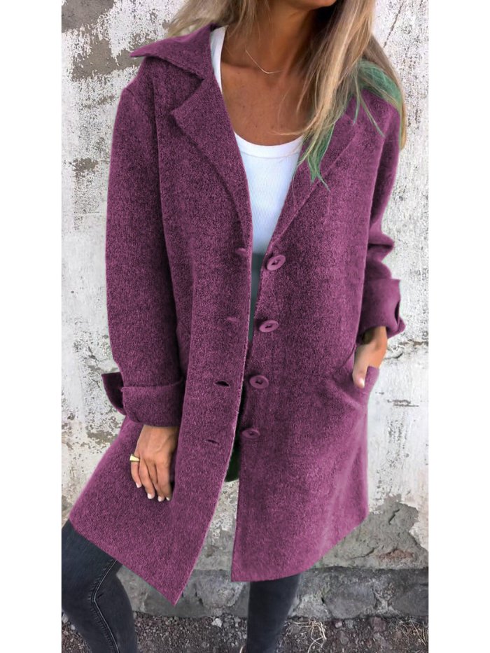 Elspeth | Button Front Lapel Coat — Eleanor Mayfair (4)