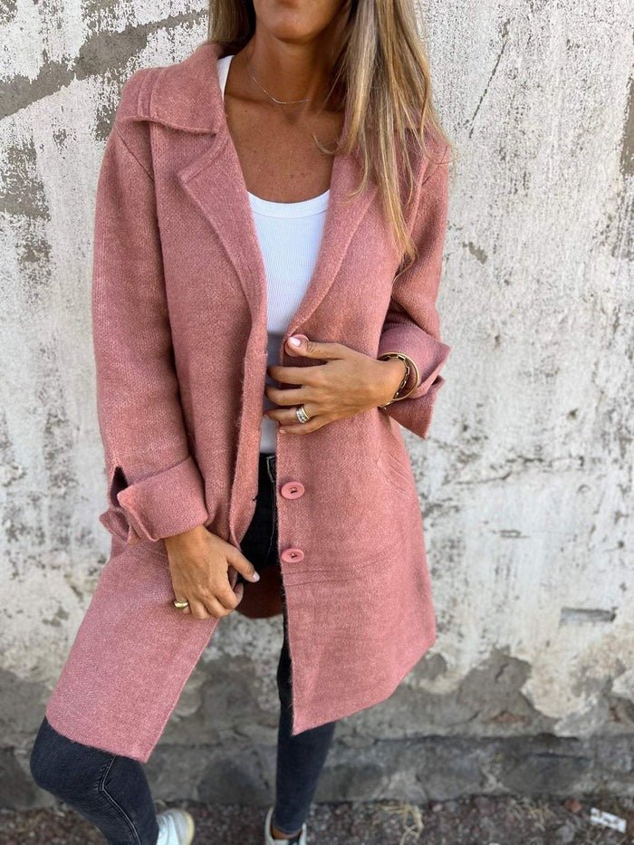 Elspeth | Button Front Lapel Coat — Eleanor Mayfair (2)