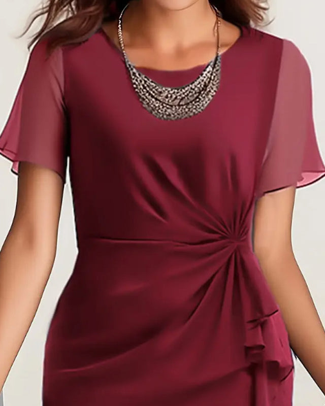 Josephine | Gathered Waist Midi Dress — Eleanor Mayfair (2)