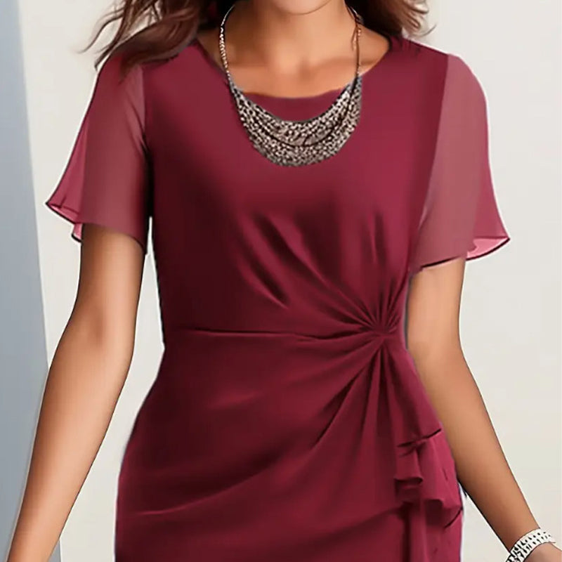 Josephine | Gathered Waist Midi Dress — Eleanor Mayfair (2)