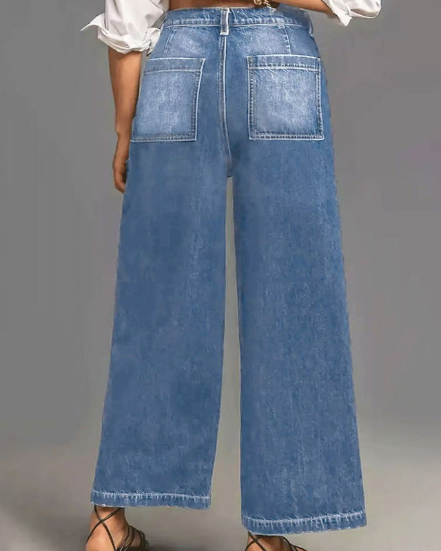 Valerie | High Waist Wide Leg Jeans — Eleanor Mayfair (3)