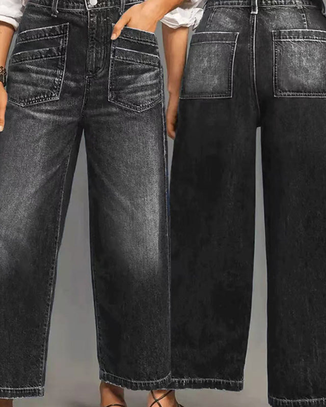 Valerie | High Waist Wide Leg Jeans — Eleanor Mayfair (5)