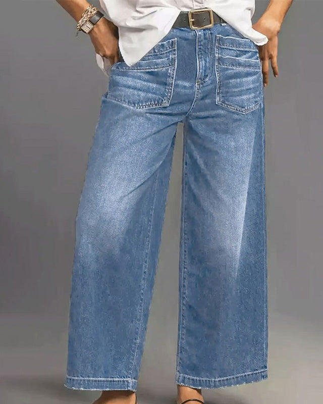 Valerie | High Waist Wide Leg Jeans — Eleanor Mayfair (4)