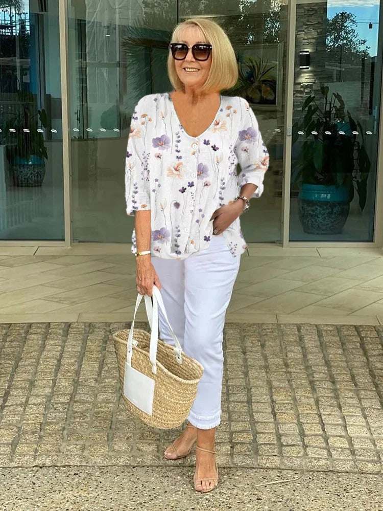 Sophia | Elegant Floral Blouse — Eleanor Mayfair (3)