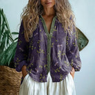 Bianca | Vintage Leaf Print Shirt — Eleanor Mayfair (1)
