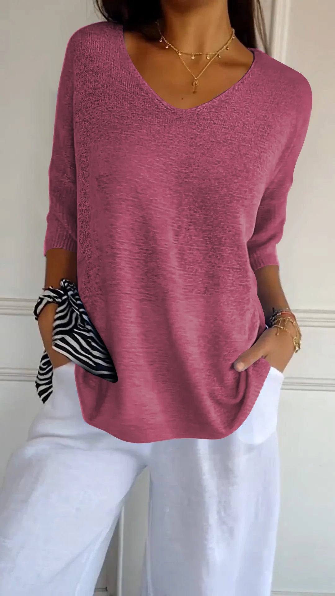 Flora | Timeless V-Neck Top — Eleanor Mayfair (3)