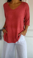 Flora | Timeless V-Neck Top — Eleanor Mayfair (1)