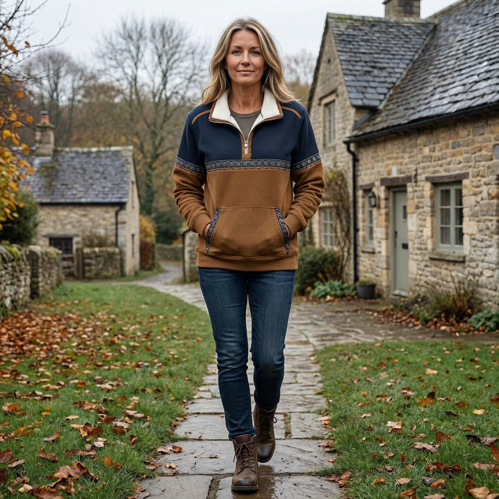 Matilda | Cosy Half-Zip Knit — Eleanor Mayfair (3)