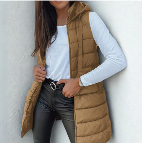 Marina | Longline Quilted Gilet — Eleanor Mayfair (2)