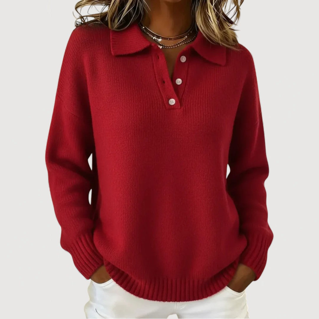 Annabel | Collared Knit Jumper — Eleanor Mayfair (1)