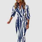 Carlotta | Elegant Striped Dress — Eleanor Mayfair (4)