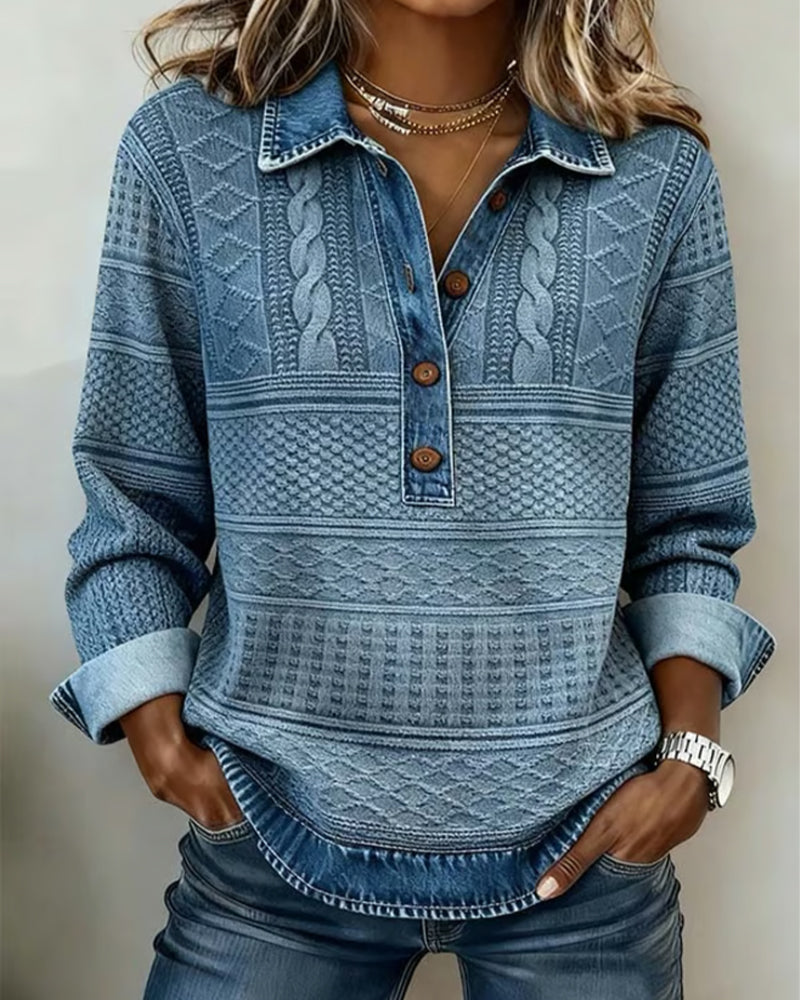 Susannah | Half-Button Collared Sweatshirt — Eleanor Mayfair (1)