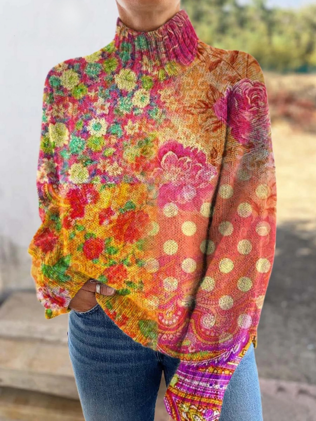 Charlotte | Floral Knitted Jumper — Eleanor Mayfair (1)