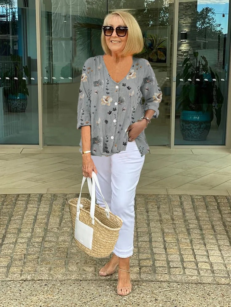 Sophia | Elegant Floral Blouse — Eleanor Mayfair (4)