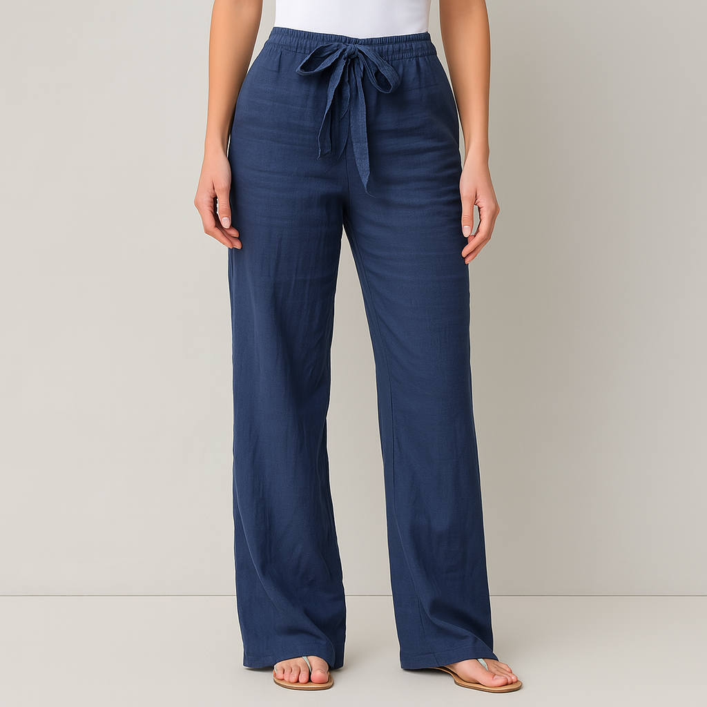 Selina | Relaxed Linen Trousers — Eleanor Mayfair (1)