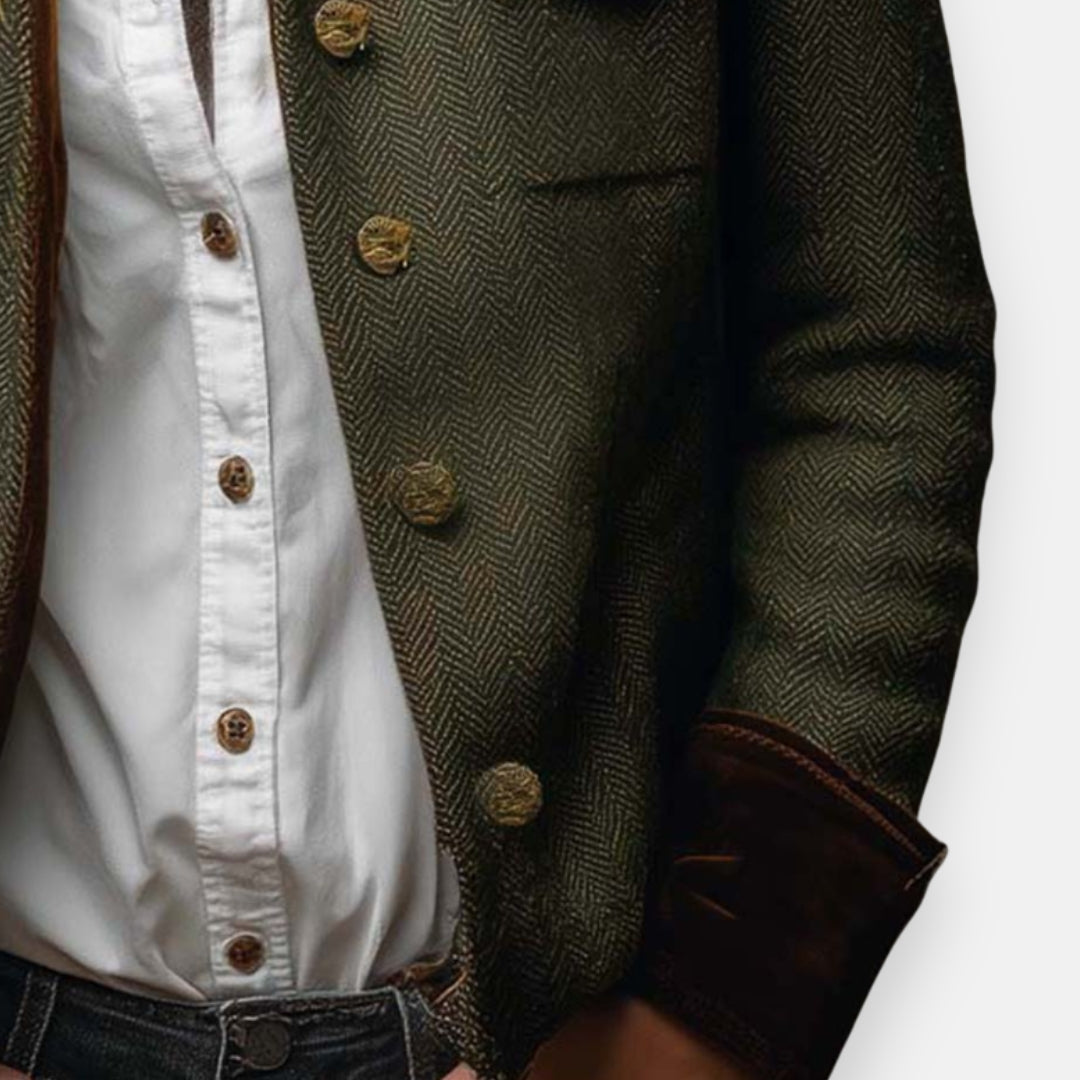Henrietta | Velvet-Trimmed Tweed Jacket — Eleanor Mayfair (2)