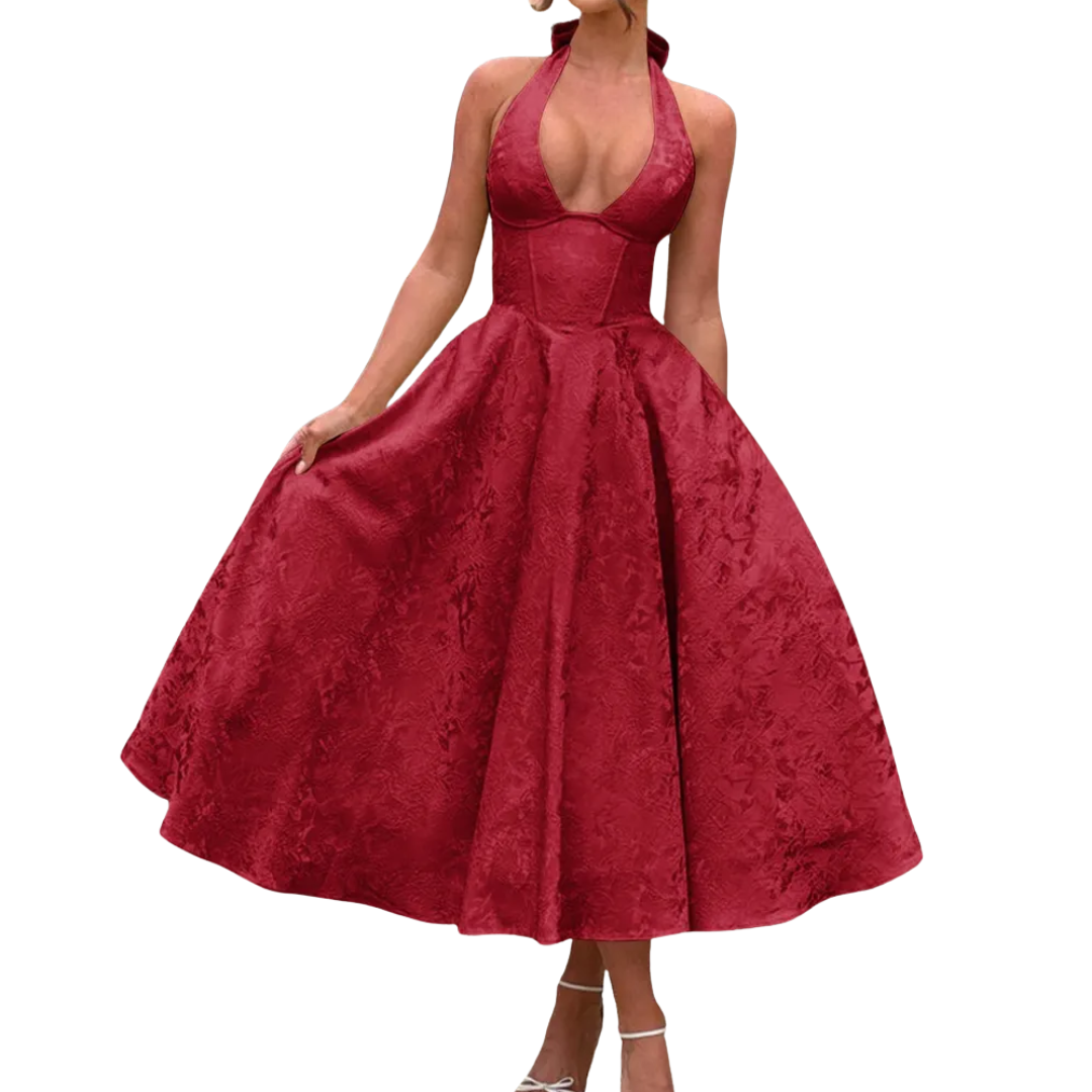 Violet | Embroidered Evening Dress — Eleanor Mayfair (5)