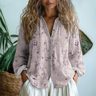 Bianca | Vintage Leaf Print Shirt — Eleanor Mayfair (2)