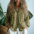 Bianca | Vintage Leaf Print Shirt — Eleanor Mayfair (3)