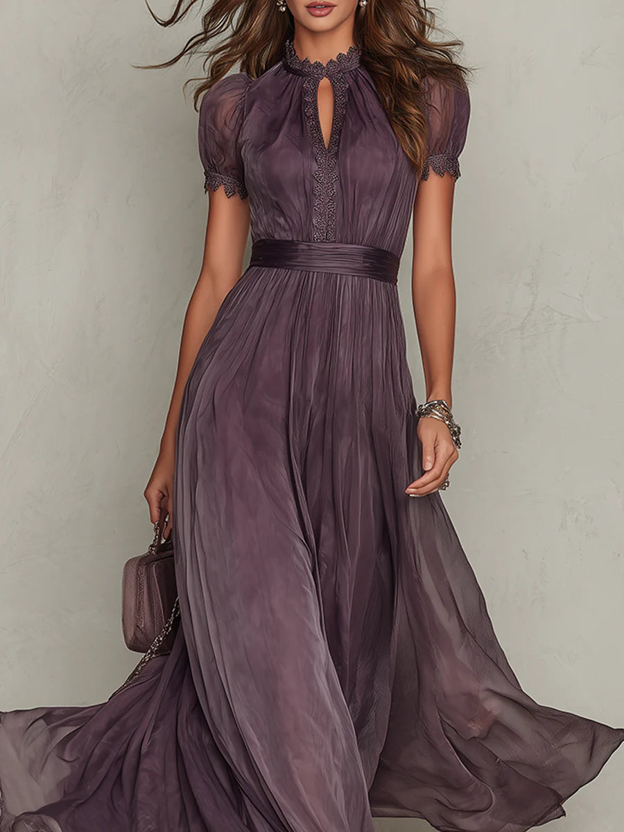 Ariadne | Vintage Chiffon Maxi Dress — Eleanor Mayfair (4)