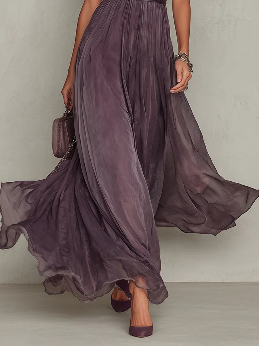 Ariadne | Vintage Chiffon Maxi Dress — Eleanor Mayfair (5)