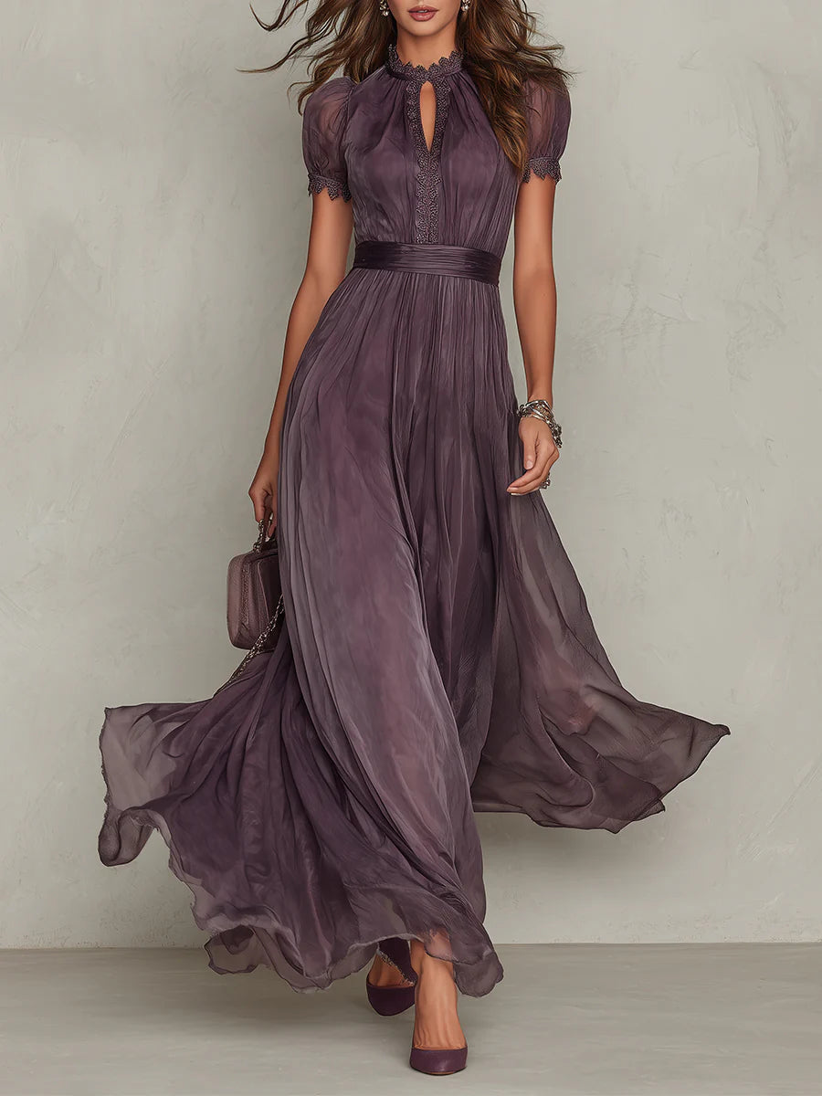 Ariadne | Vintage Chiffon Maxi Dress — Eleanor Mayfair (1)