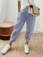 Loretta | Striped Wide Leg Trousers — Eleanor Mayfair (2)
