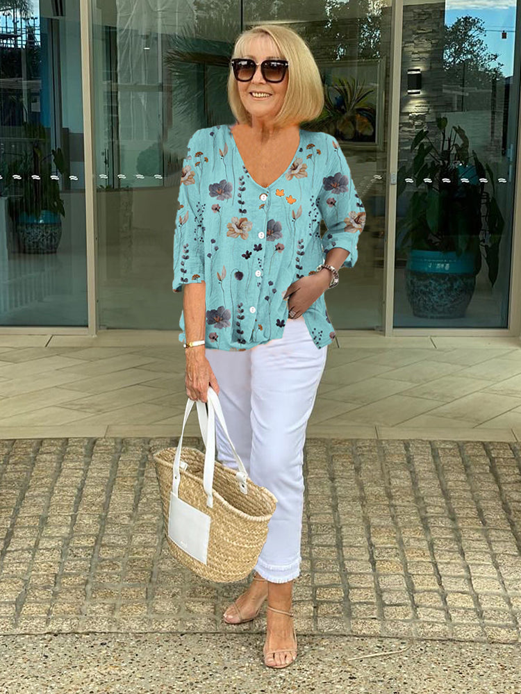 Sophia | Elegant Floral Blouse — Eleanor Mayfair (1)