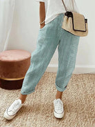 Loretta | Striped Wide Leg Trousers — Eleanor Mayfair (3)