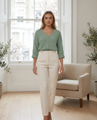 Clementine | Relaxed Button Up Blouse - Eleanor Mayfair