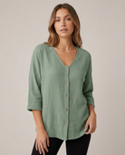 Clementine | Relaxed Button Up Blouse - Eleanor Mayfair studio