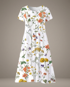 Vivienne | Flowing Floral Midi Dress - Eleanor Mayfair studio
