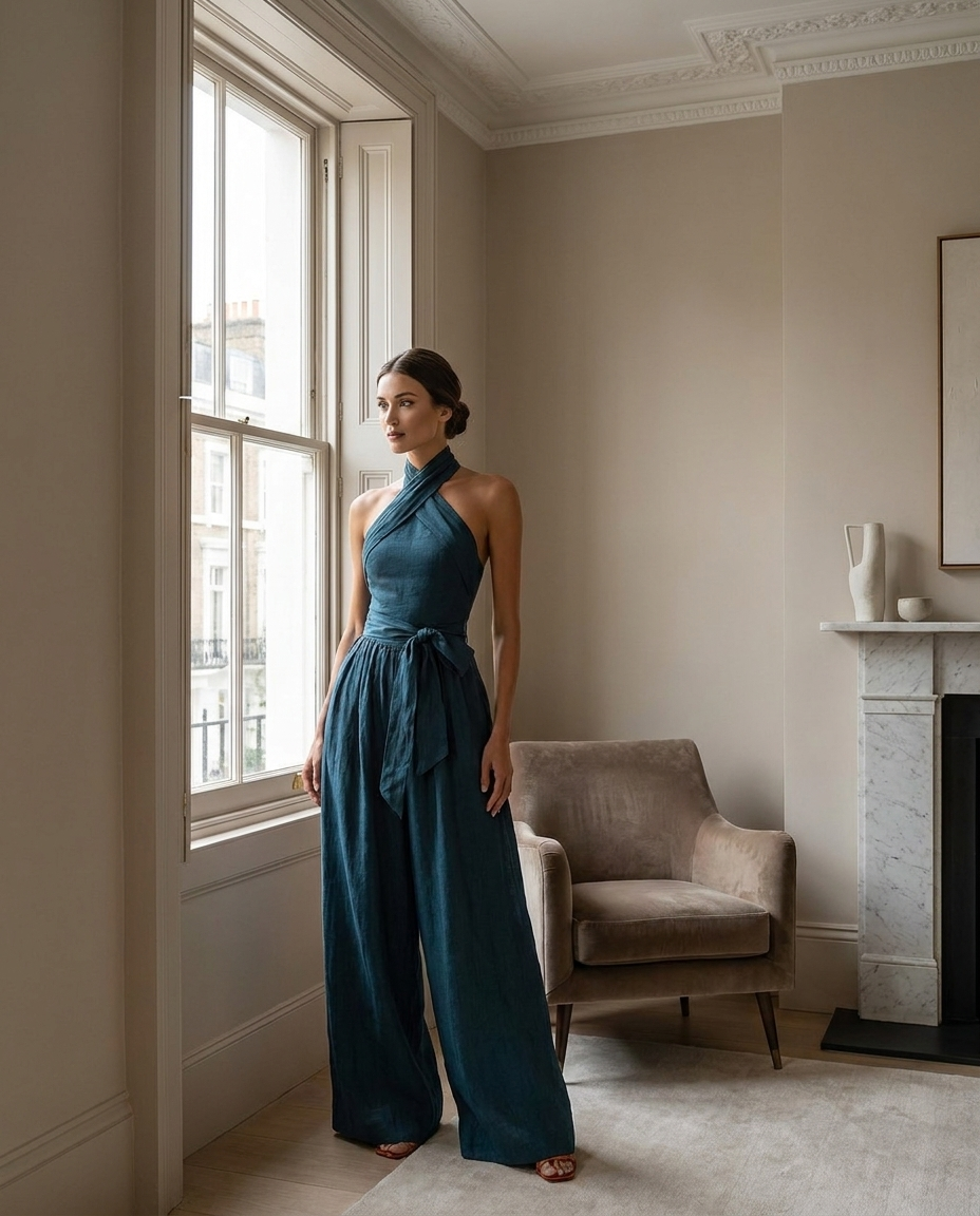 Seraphina | Chic Wide Leg Jumpsuit - Eleanor Mayfair